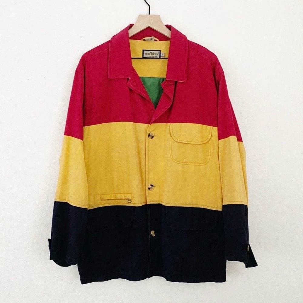Vintage Ruff Hewn Colored Block Coat - Women’s Sz L